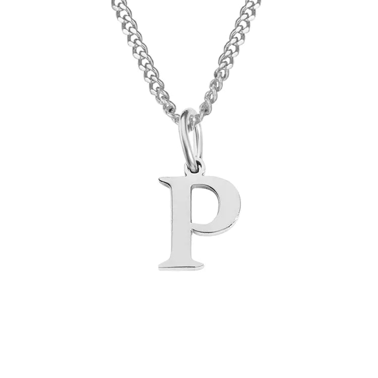 14K Stainless Steel Necklace with 26 Letters